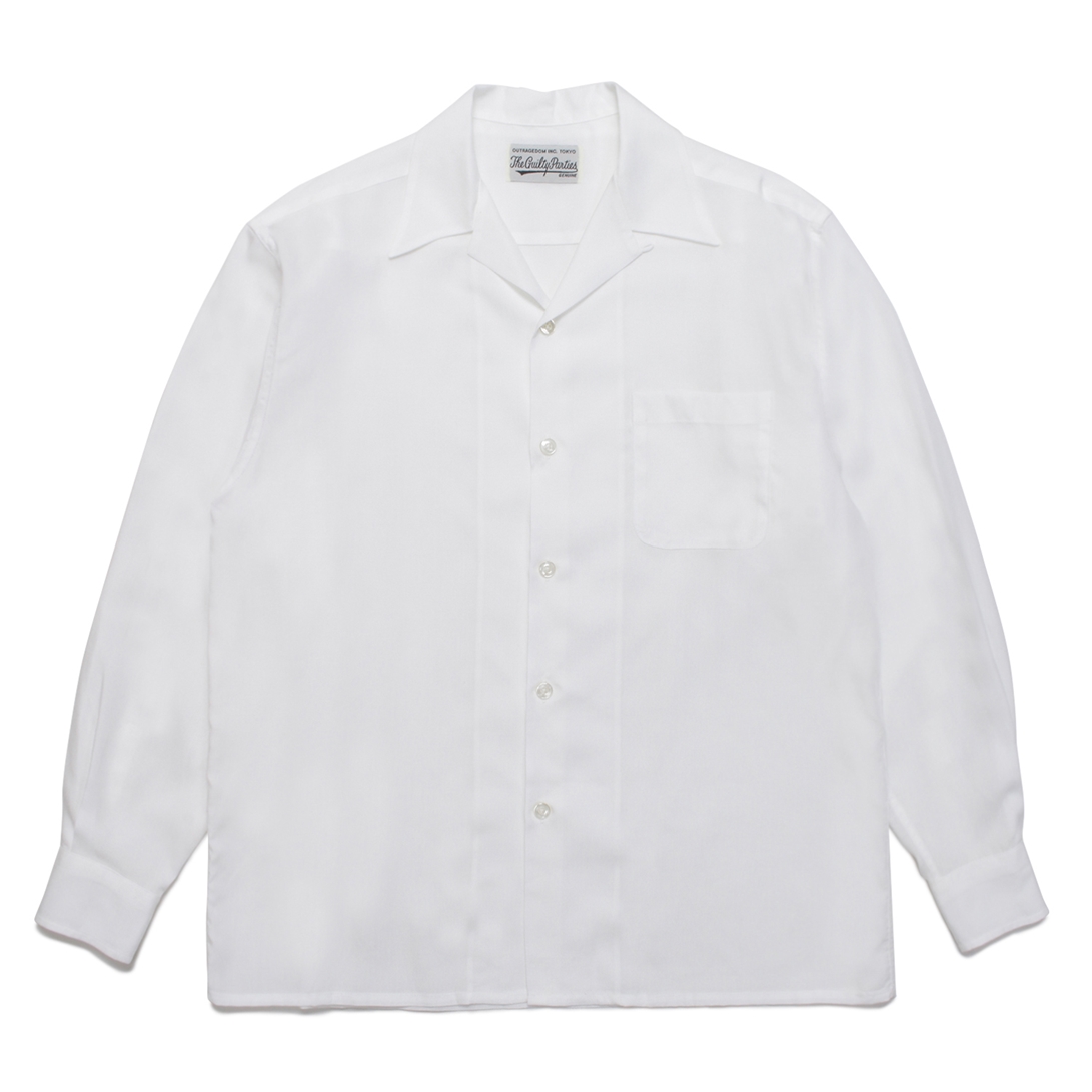 WACKO MARIA/50'S SHIRT L/S（TYPE-1）（ホワイト）［50'Sシャツ-22春 
