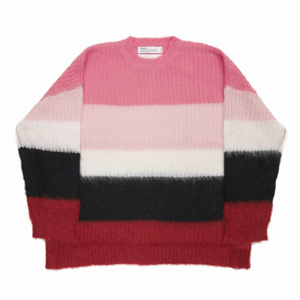 画像: DAIRIKU/"NANA" Mohair Border Knit（サーモン） 【40%OFF】［モヘアボーダーニット-22春夏］