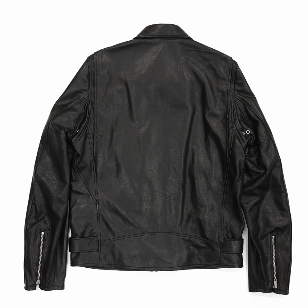 DAIRIKU/Hand Painted Double Leather Jacket（ブラック） 【30%OFF 