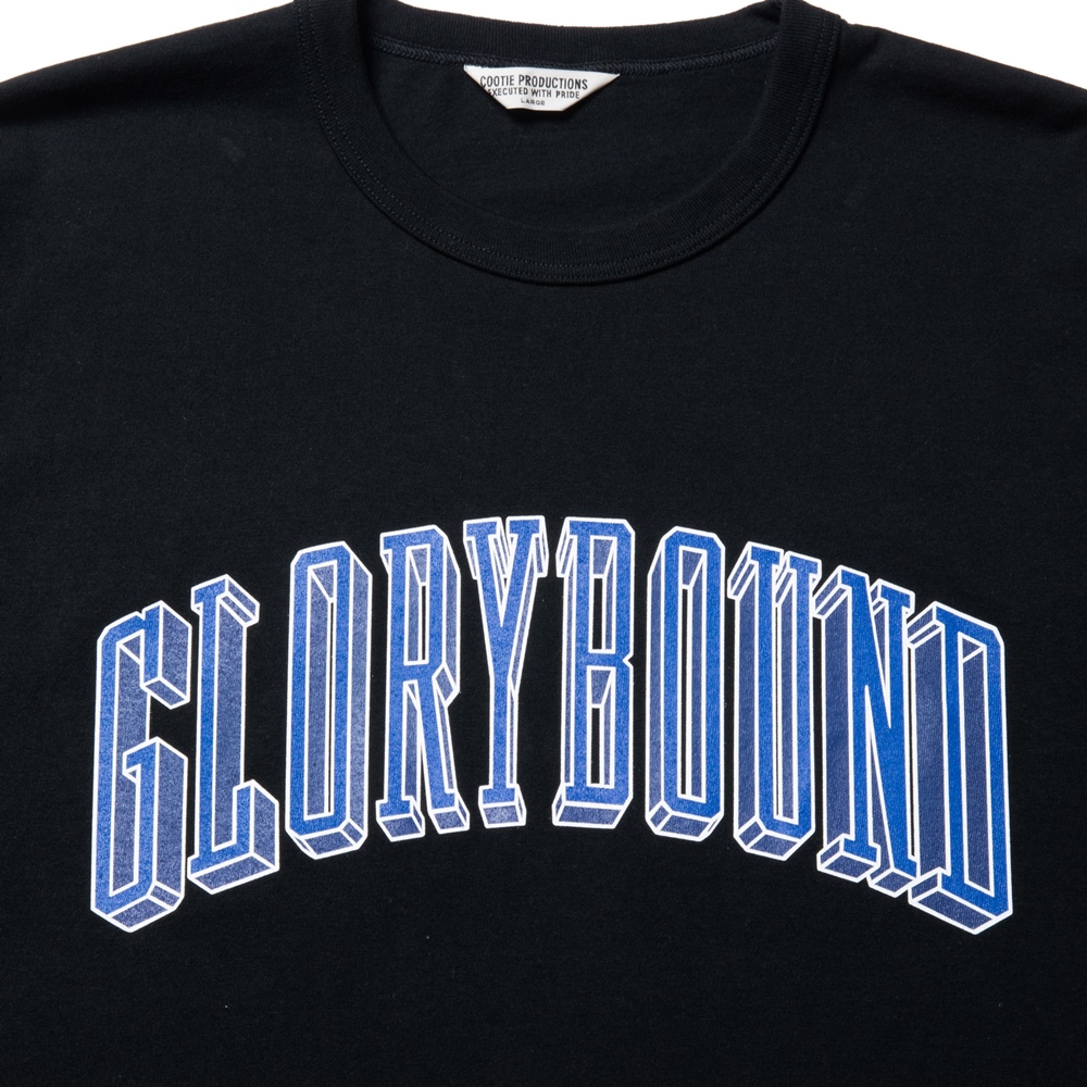 COOTIE PRODUCTIONS/Print Oversized L/S Tee（COLLEGE）（ブラック 