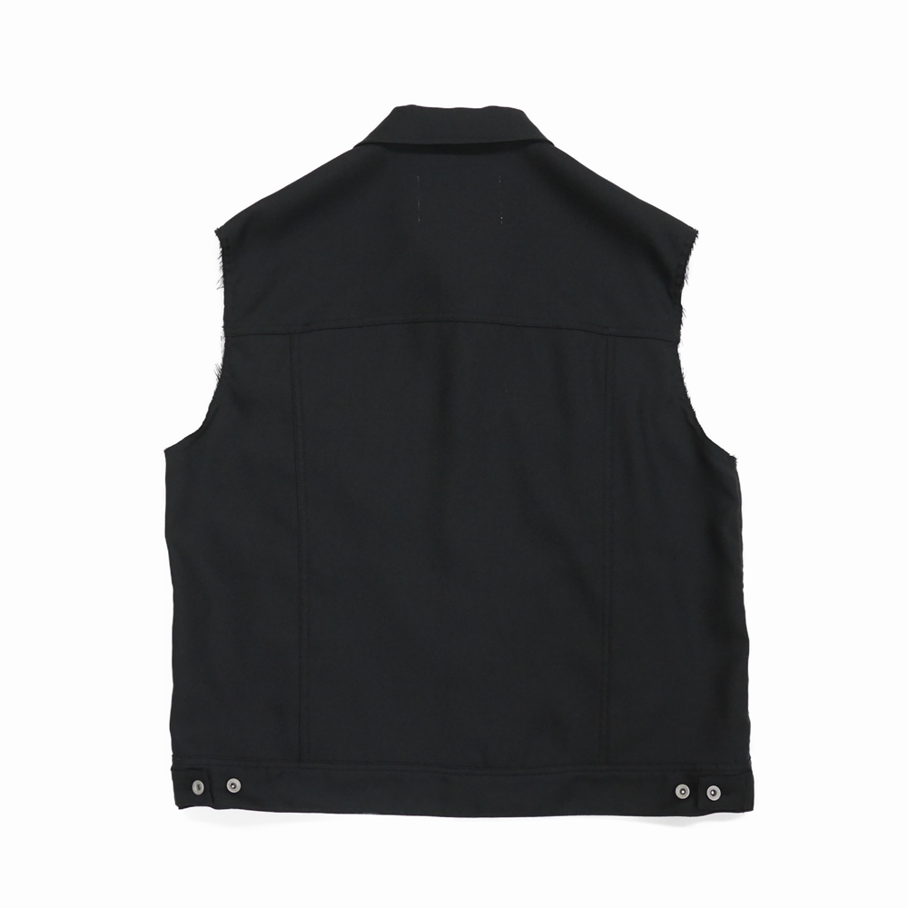 DAIRIKU/Regular Polyester Vest（ブラック）［ポリエステルベスト-22 