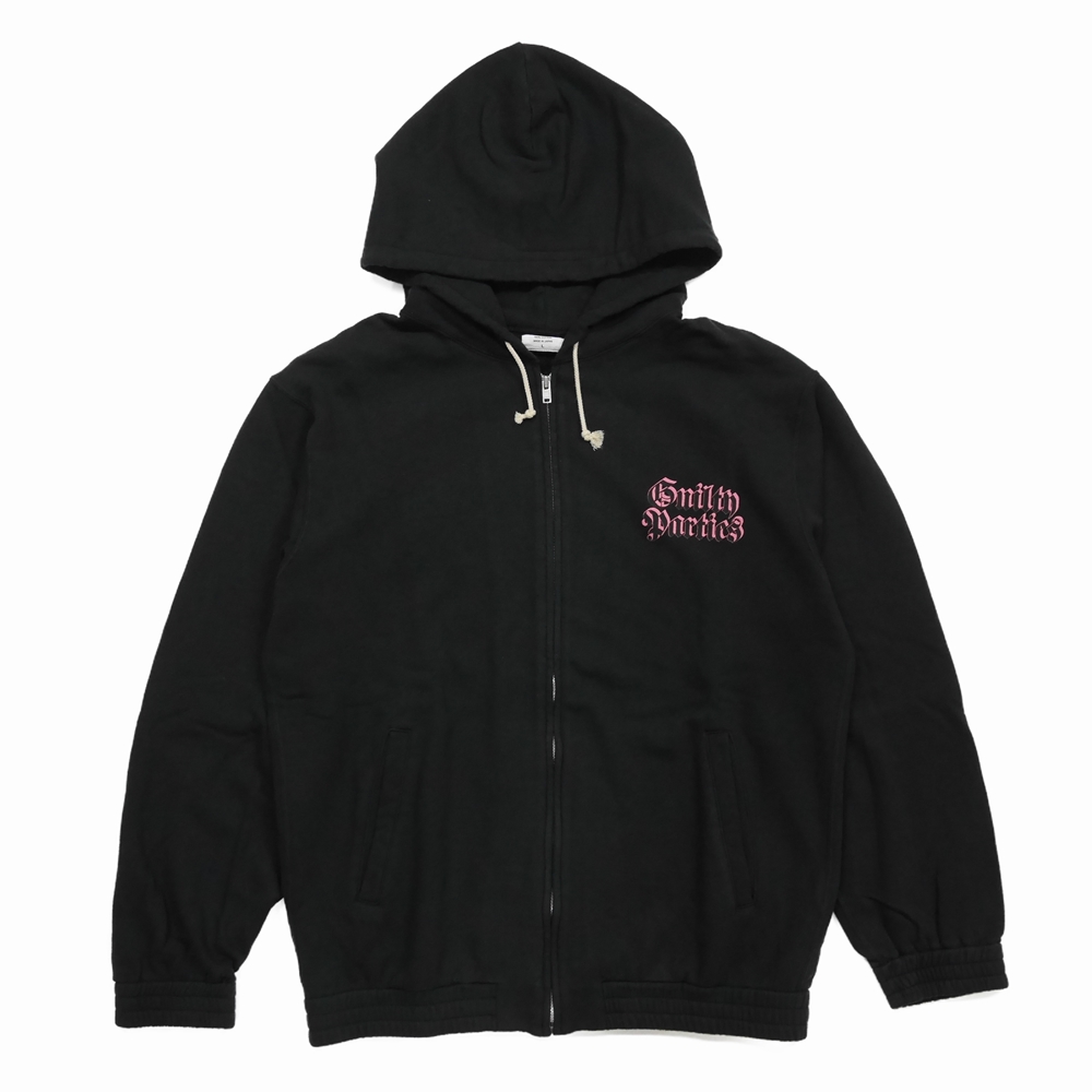 WACKO MARIA/FULL ZIP HOODED SWEAT SHIRT(ブラック)[ジップアップ