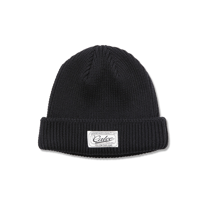 画像: CALEE/Cotton knit cap（ブラック）［コットンニットキャップ-22春夏］