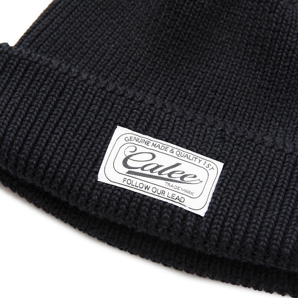 画像: CALEE/Cotton knit cap（ブラック）［コットンニットキャップ-22春夏］