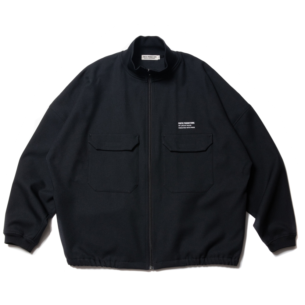 画像: COOTIE PRODUCTIONS/Poyester Twill Track Jacket（ブラック）［ポリエステルツイルトラックJKT-22春夏］