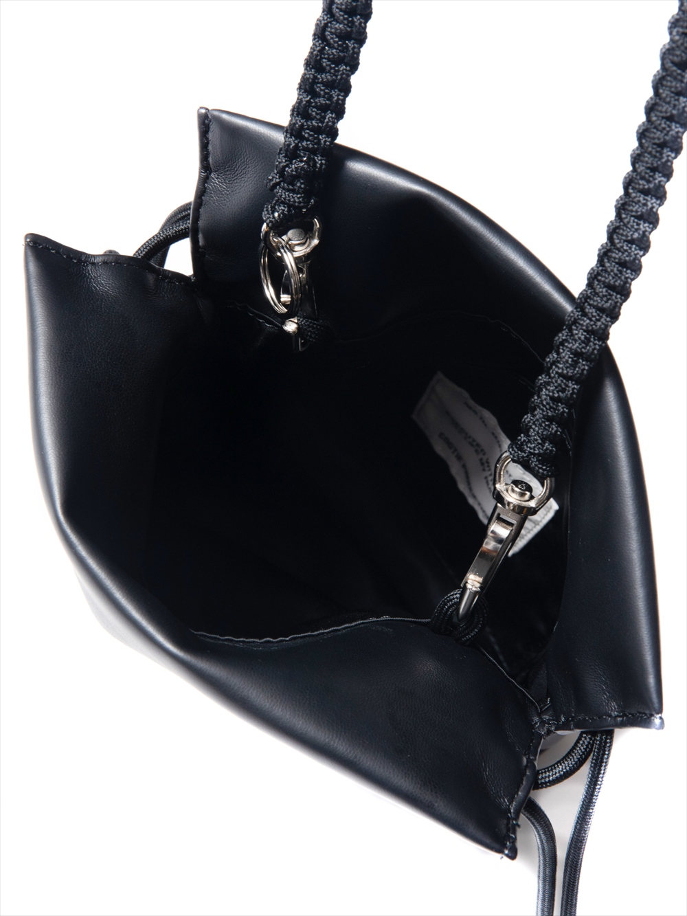 画像: COOTIE PRODUCTIONS/Fake Leather Drawstring Bag（ブラック）［フェイクレザードローストリングバッグ-22春夏］