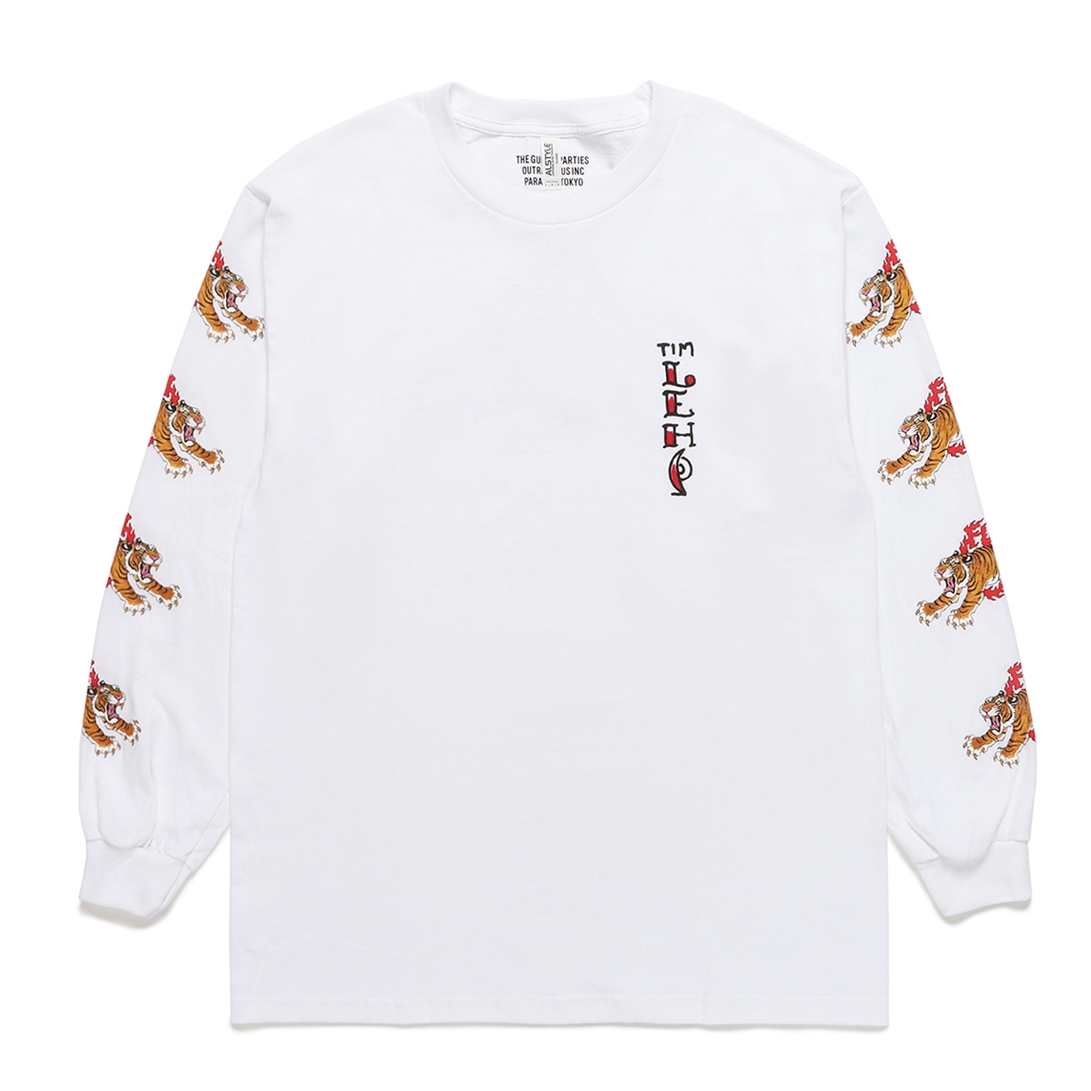 画像: WACKO MARIA/TIM LEHI / LONG SLEEVE T-SHIRT（ホワイト）［プリント長袖T-22春夏］