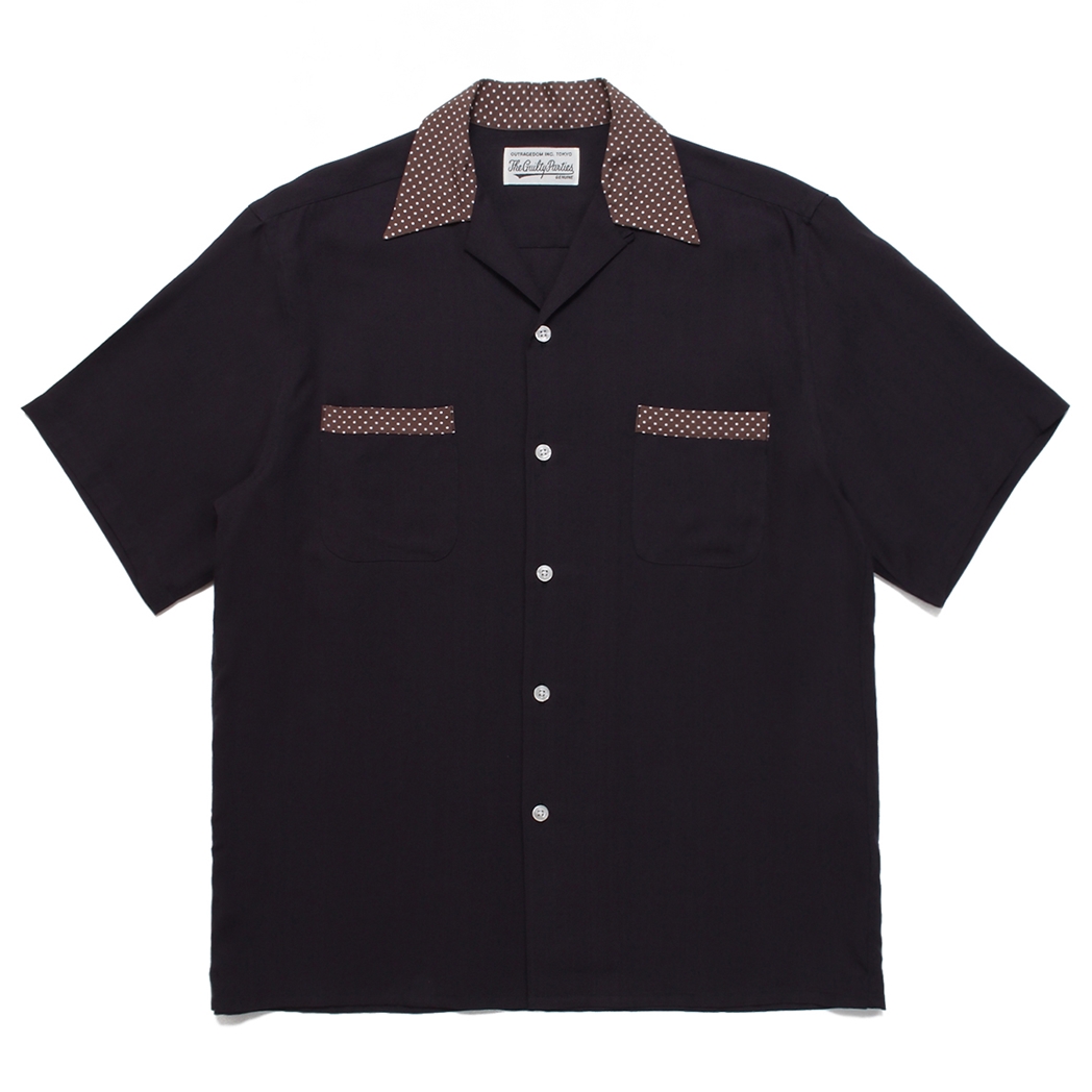 WACKO MARIA/TWO TONE 50'S SHIRT（TYPE-2）（ブラック）［2トーン50'S ...