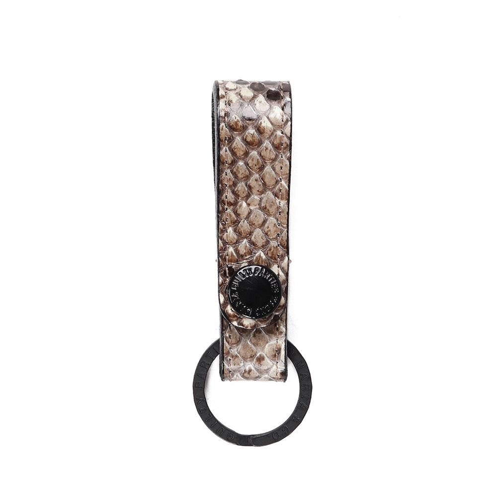 WACKO MARIA/PYTHON LEATHER KEY HOLDER（ホワイト）［パイソンレザー 