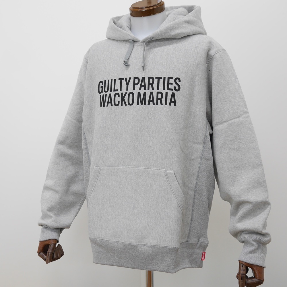 画像: WACKO MARIA/HEAVY WEIGHT PULLOVER HOODED SWEAT SHIRT（グレー）［プルオーバーパーカー-22春夏］