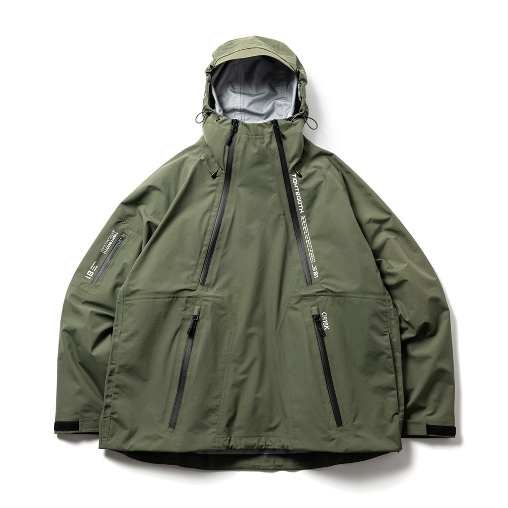 画像: TIGHTBOOTH/3 LAYER ANORAK（オリーブ）［3レイヤーアノラック-22春夏］