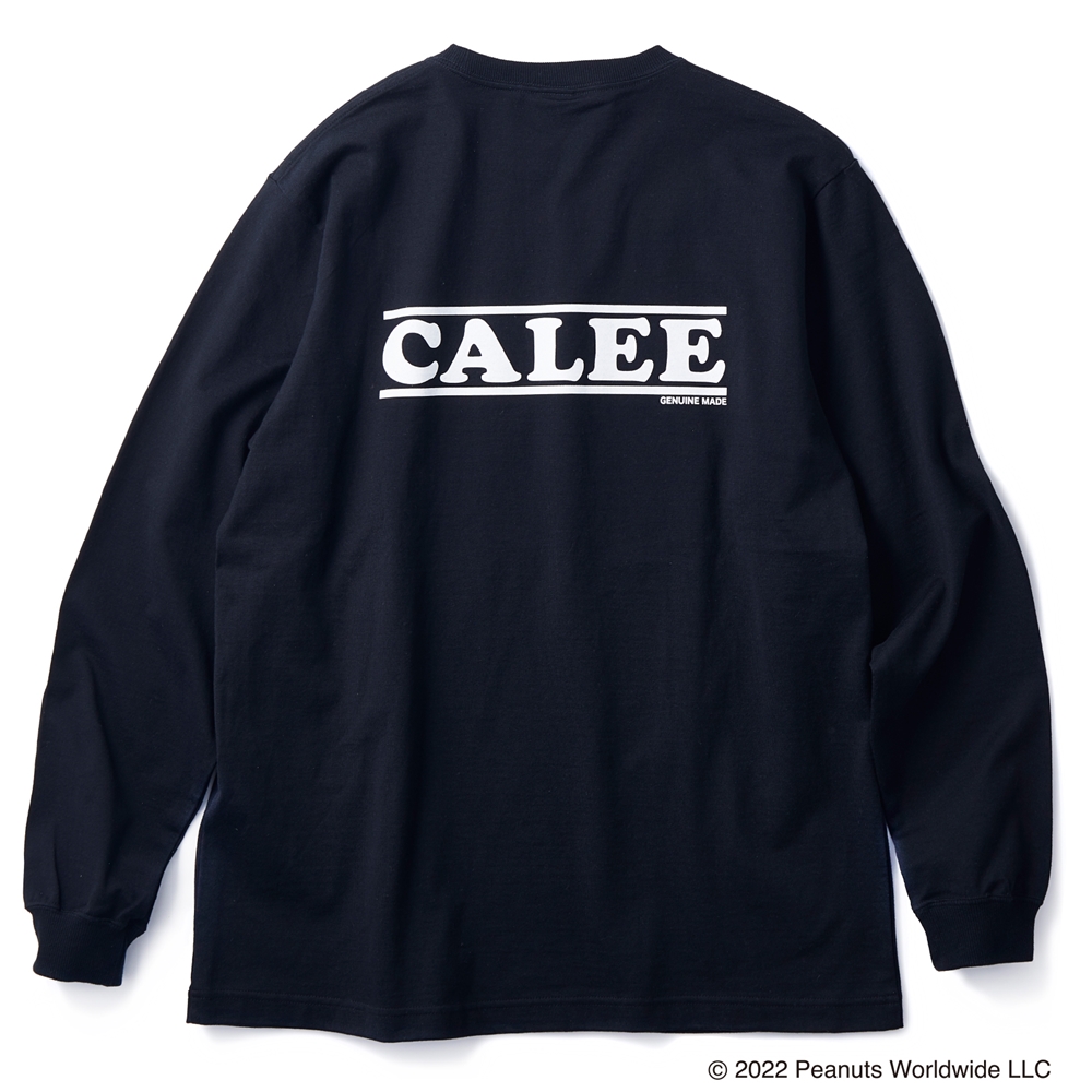 画像: CALEE/PEANUTS L/S T-shirt（ブラック） 【30%OFF】［プリント長袖T-22春夏］