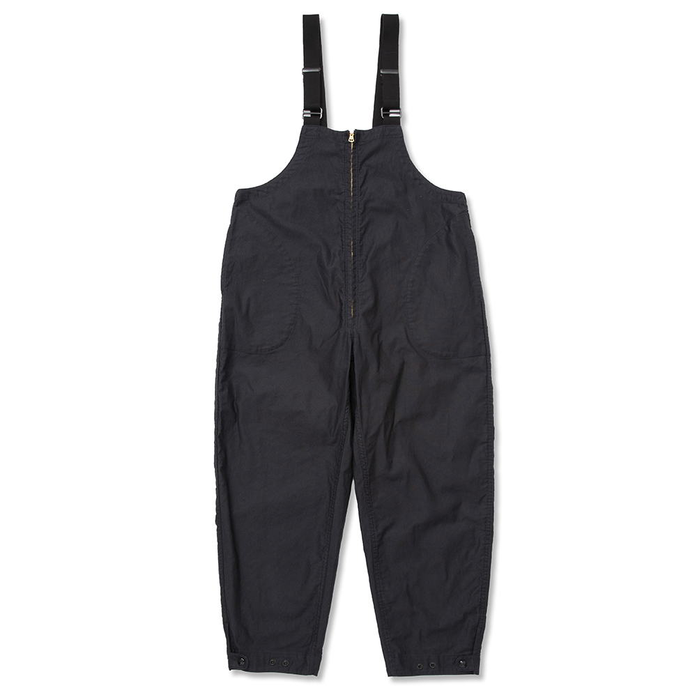 画像: CALEE/Deck type wide overalls（ブラック）［ワイドオーバーオール-22春夏］