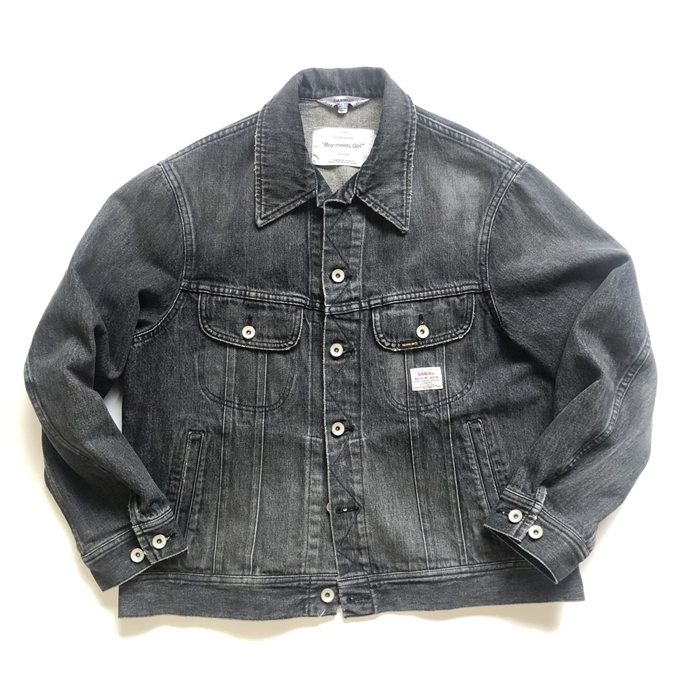 DAIRIKU/Damage Denim jacket（ブラック）［デニムJKT-22春夏］ - JONAS