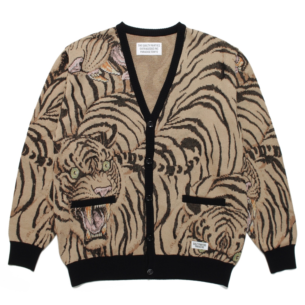 TIM LEHI × WACKO MARIA JACQUARD CARDIGAN