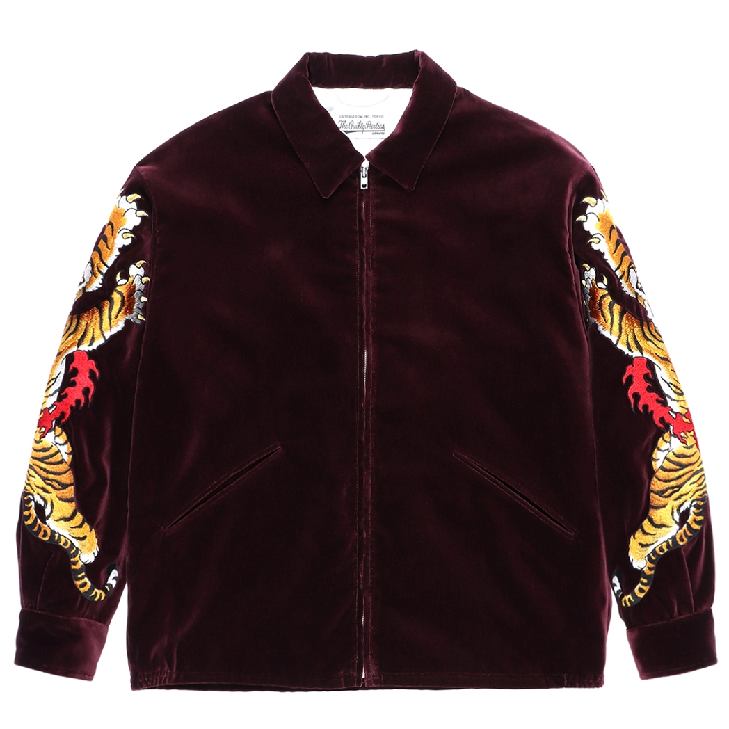 WACKO MARIA/TIM LEHI / VELOUR VIETNAM JACKET（バーガンディー ...