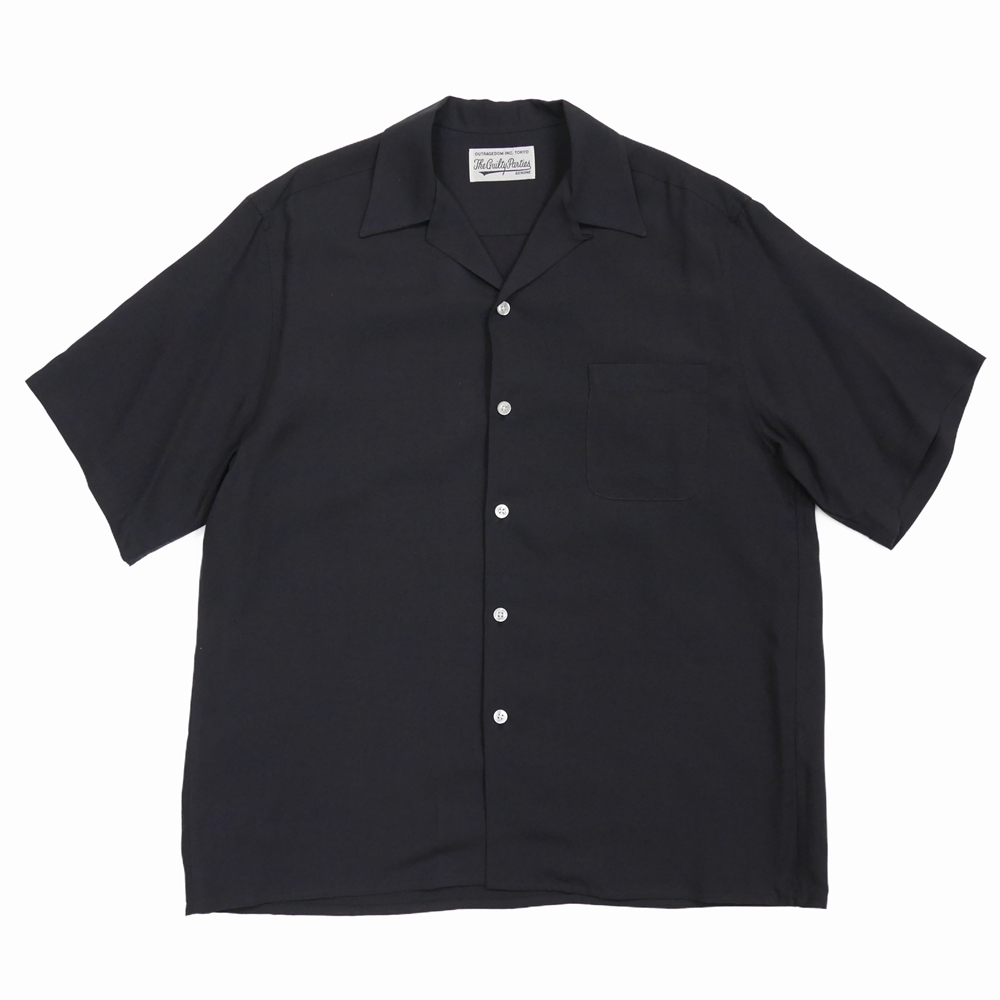 WACKO MARIA/50'S SHIRT S/S（TYPE-1）（ブラック）［50'Sシャツ-22春 ...