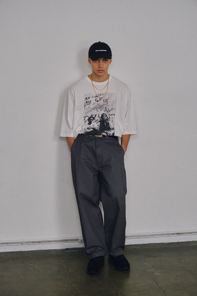 画像: COOTIE PRODUCTIONS/Raza 1 Tuck Trousers（×Dickies）（グレー）［T/Cワンタックトラウザー-22春夏］