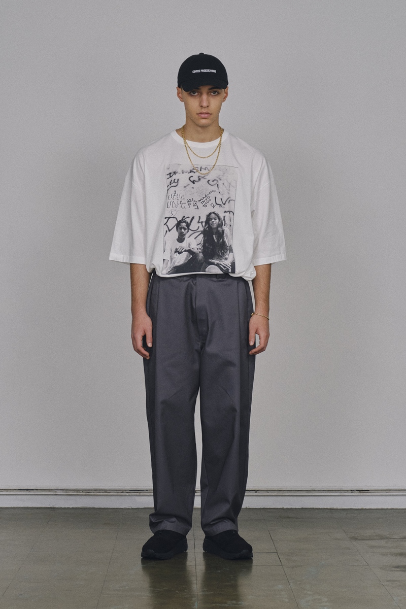 画像: COOTIE PRODUCTIONS/Raza 1 Tuck Trousers（×Dickies）（グレー）［T/Cワンタックトラウザー-22春夏］