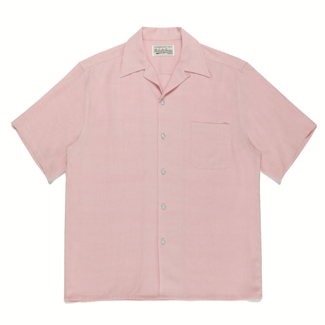 画像: WACKO MARIA/50'S SHIRT S/S（TYPE-1）（ピンク）［50'Sシャツ-22春夏］