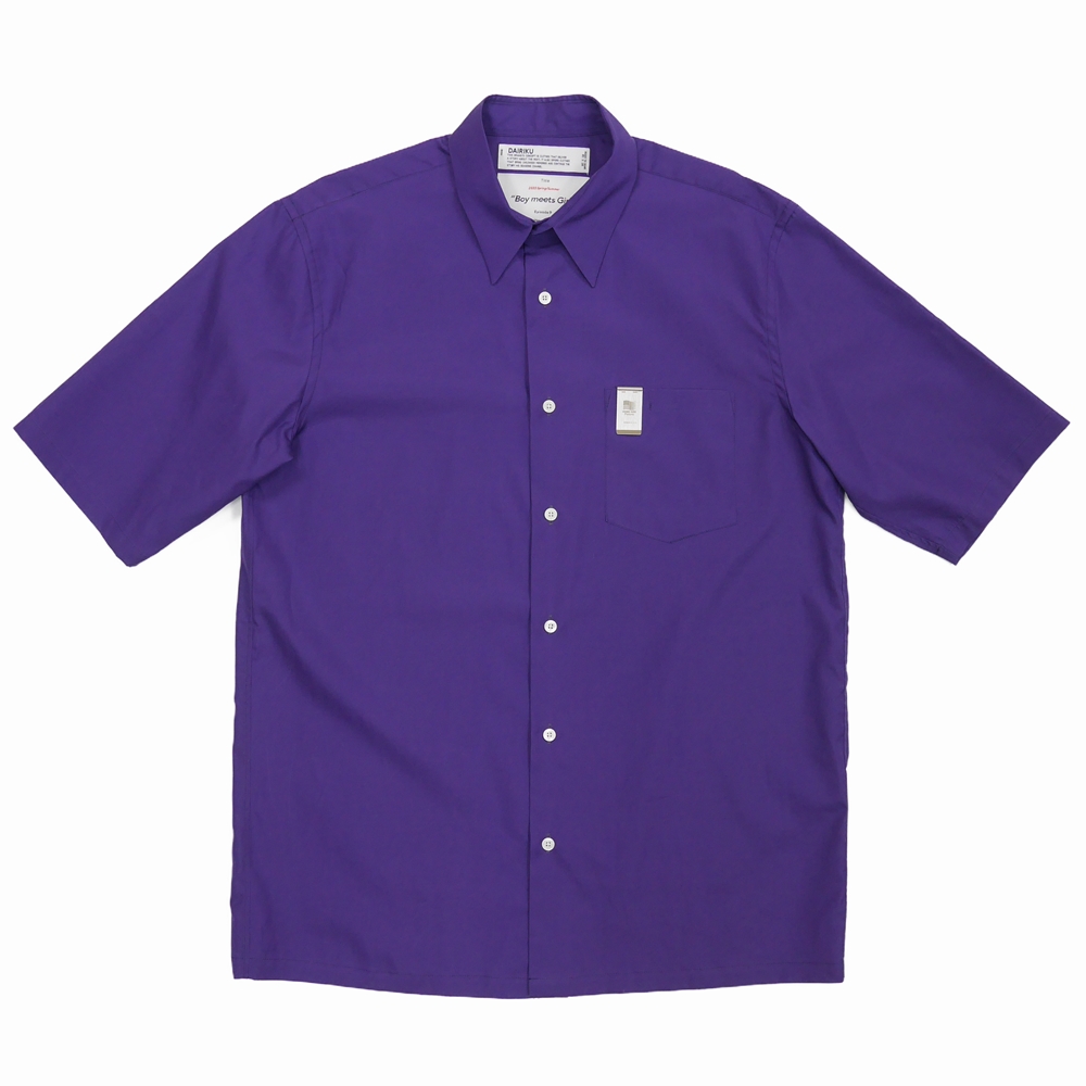 DAIRIKU/H-S Dress Shirt with Money Clip（パープル） 【50%OFF 