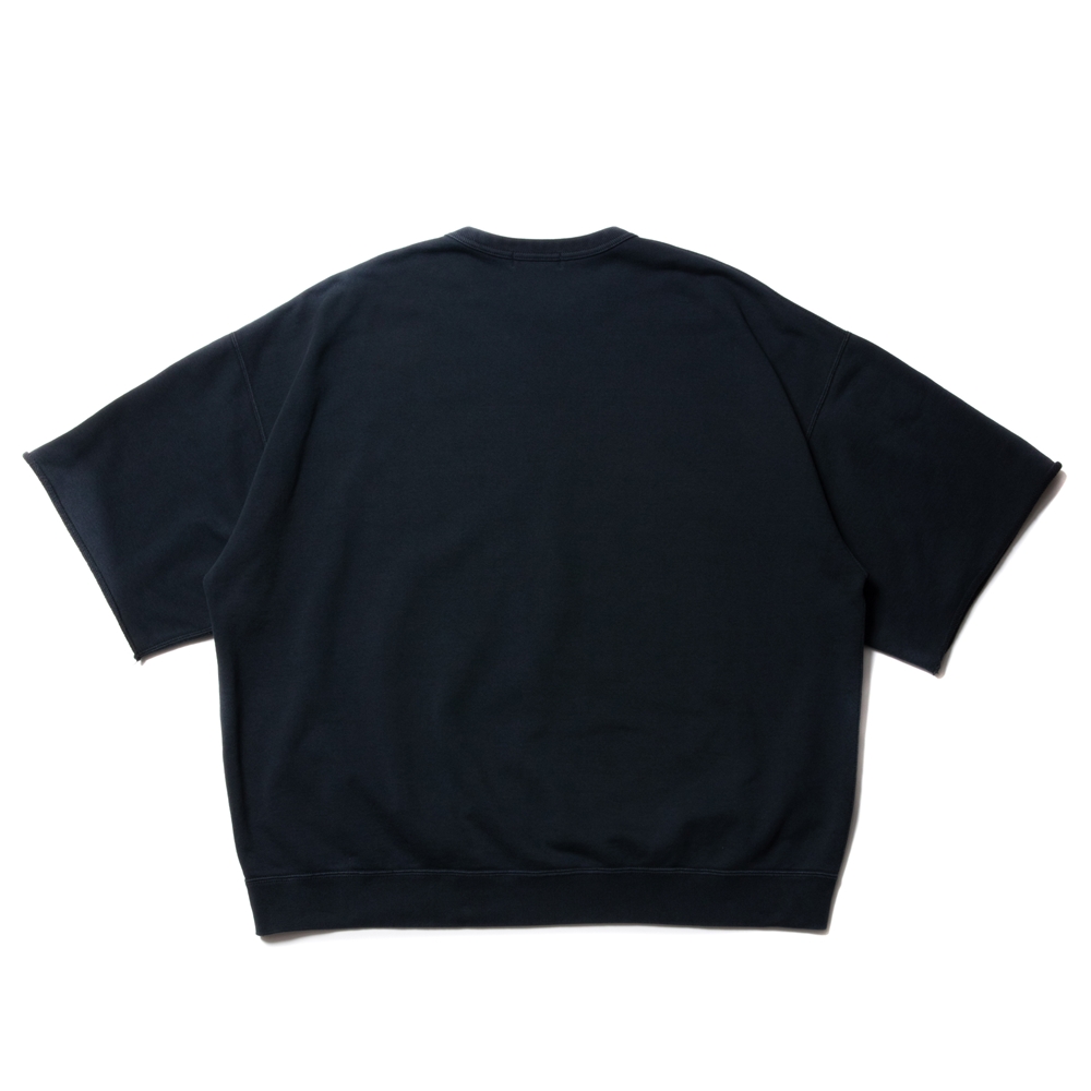 画像: COOTIE PRODUCTIONS/Sulfur Dyed Cut Off S/S Sweatshirt（ブラック）［カットオフ半袖スウェット-22春夏］
