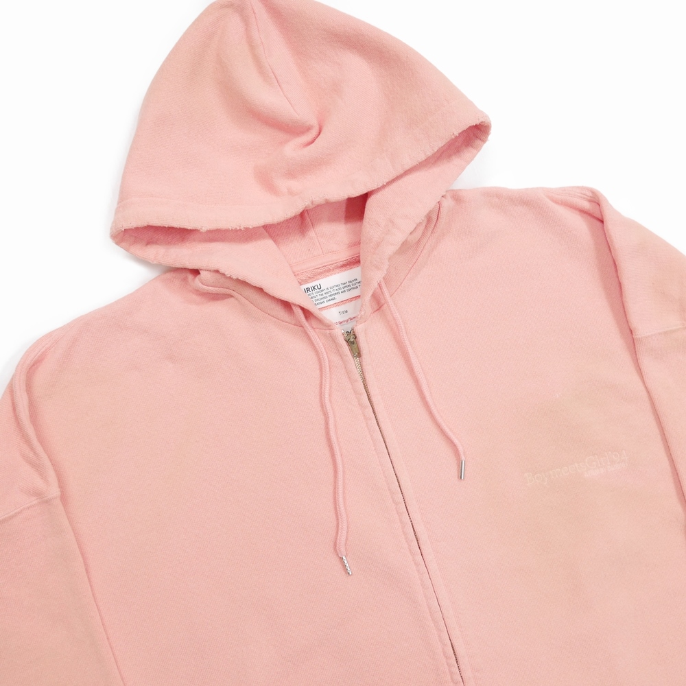 画像: DAIRIKU/"BoymeetsGirl" Zip Up Hoodie（サーモン） 【50%OFF】［ジップアップフーディー-22春夏］