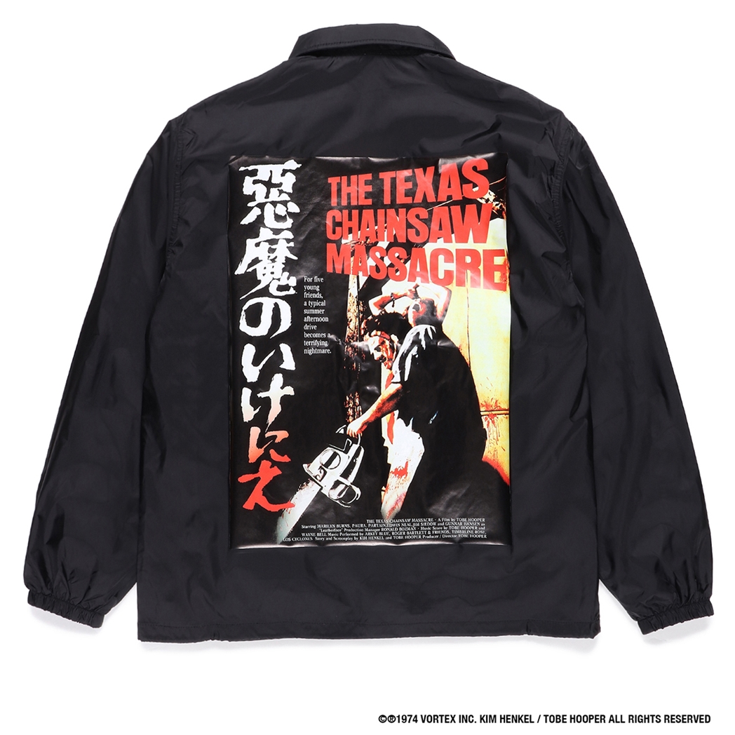 画像: WACKO MARIA/THE TEXAS CHAINSAW MASSACRE / COACH JACKET（TYPE-3）（ブラック）［コーチJKT-22春夏］