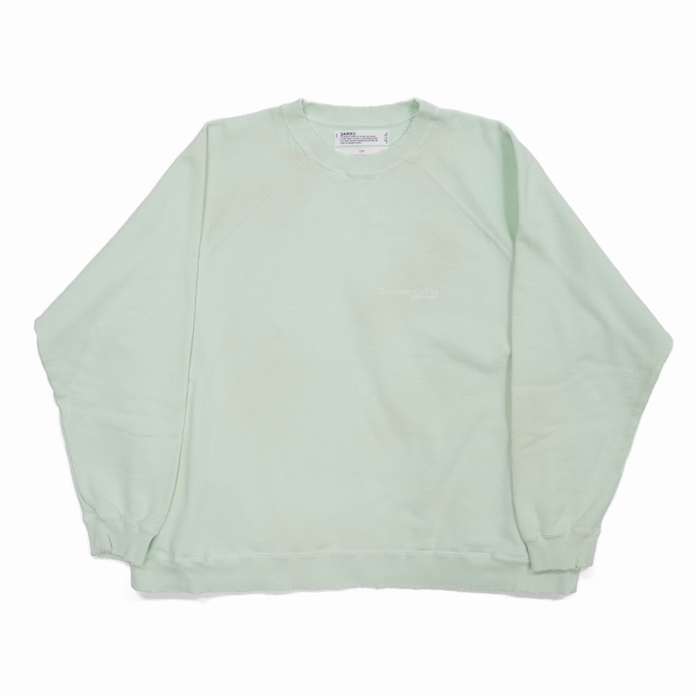 画像: DAIRIKU/"BoymeetsGirl" Pullover Sweter（ミント） 【50%OFF】［クルーネックスウェット-22春夏］