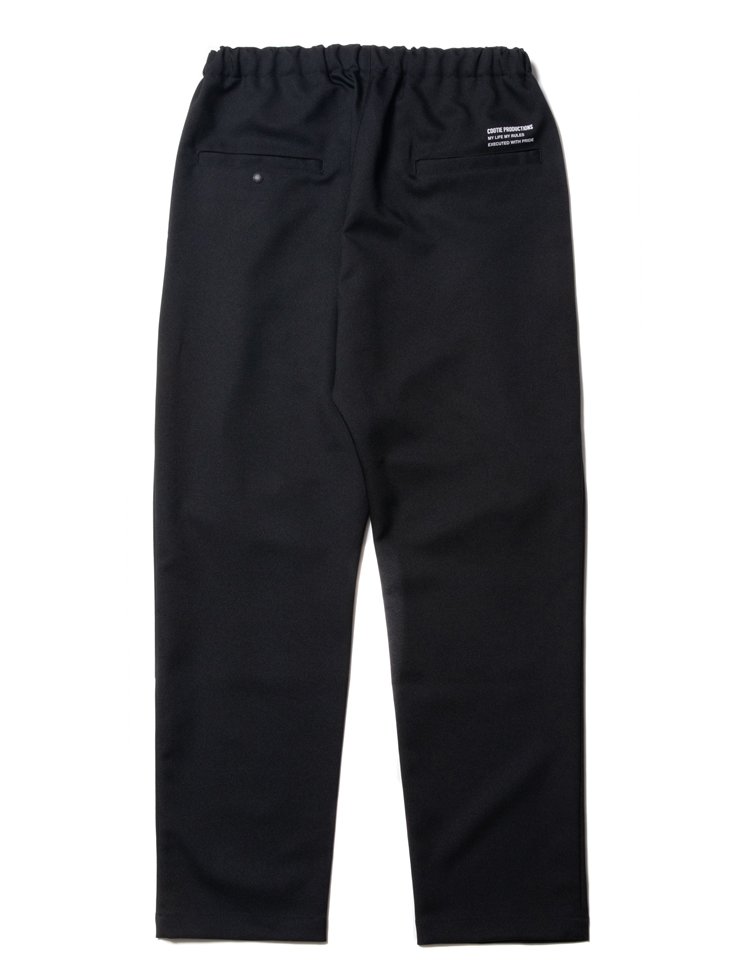 COOTIE PRODUCTIONS/Polyester Twill 1 Tuck Easy Pants（ブラック
