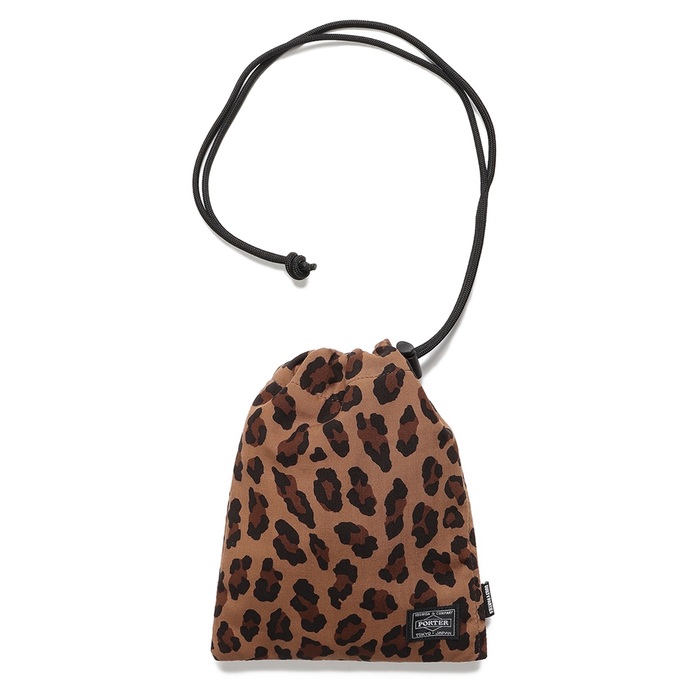 画像: WACKO MARIA/PORTER / LEOPARD SHOULDER POUCH（TYPE-1）（ブラウン）［レオパードショルダーポーチ-22春夏］