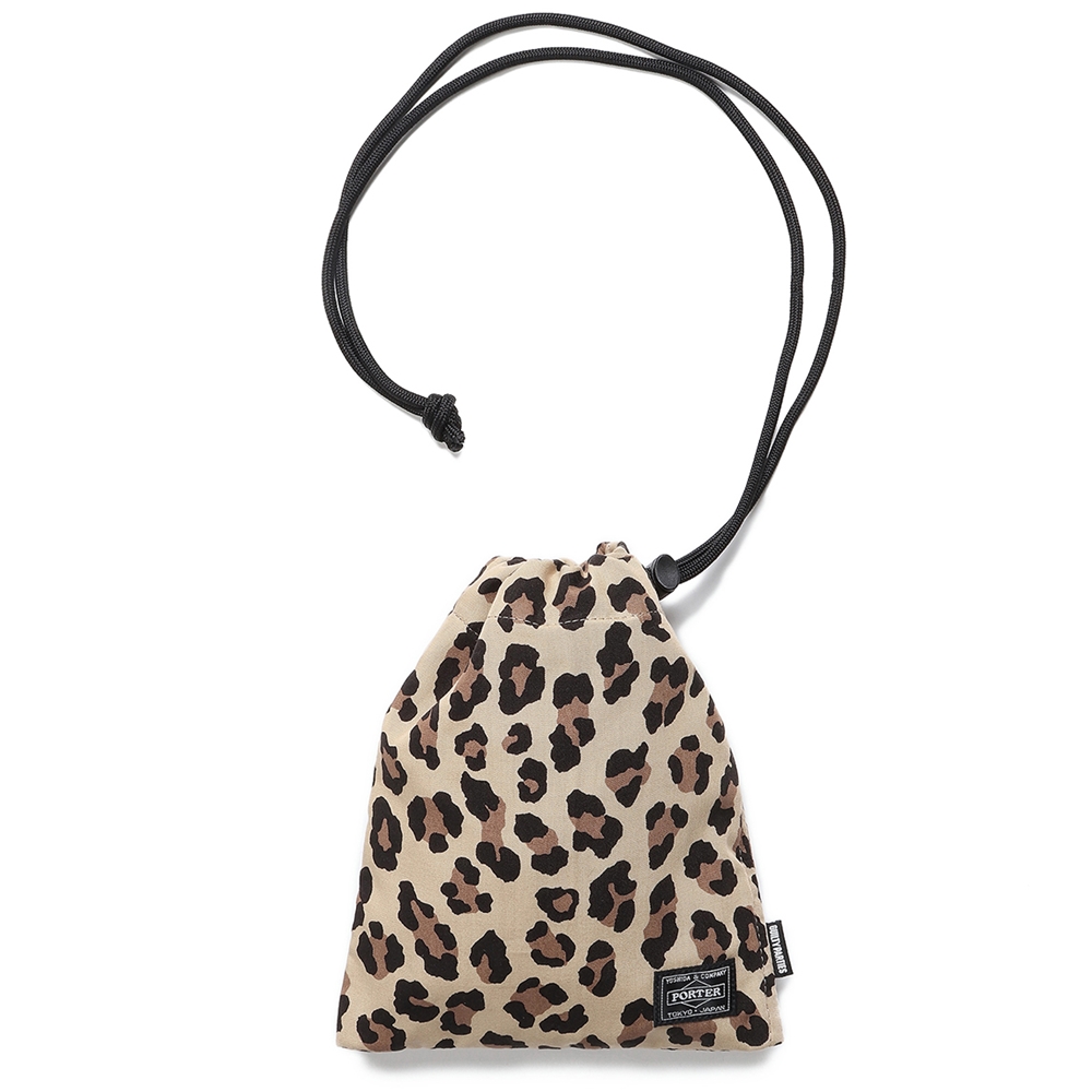 画像: WACKO MARIA/PORTER / LEOPARD SHOULDER POUCH（TYPE-1）（ベージュ）［レオパードショルダーポーチ-22春夏］