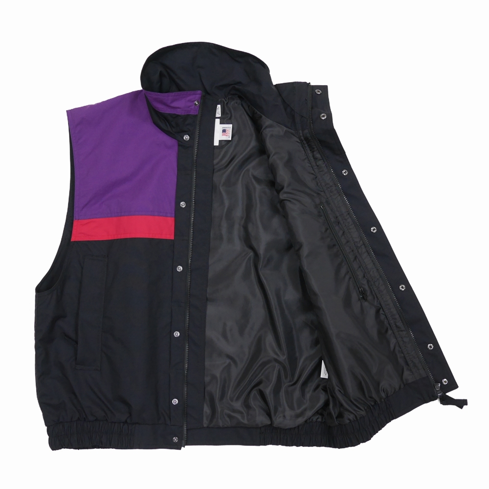 画像: DAIRIKU/"BMG" Nylon Vest（ブラック） 【40%OFF】［ナイロンベスト-22春夏］