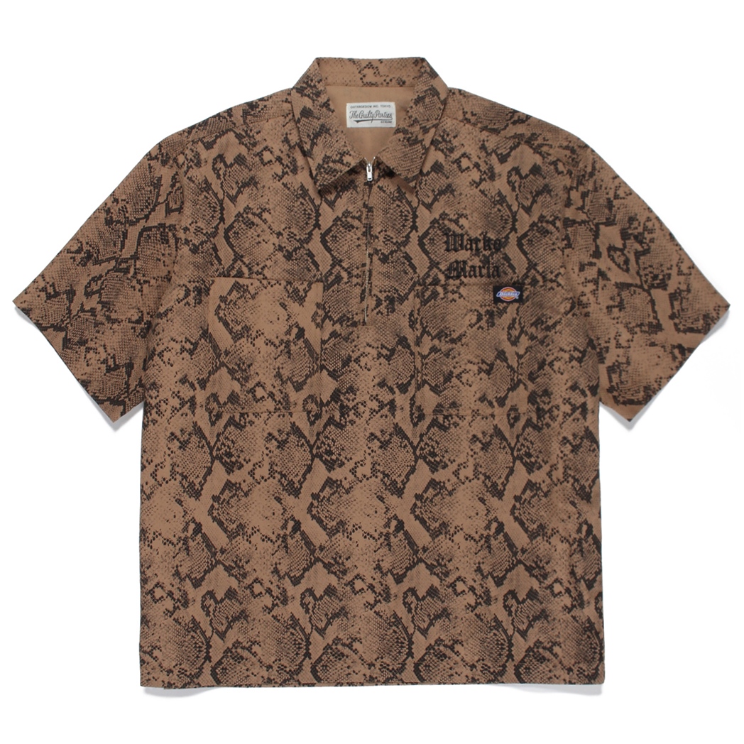 WACKO MARIA/DICKIES / PYTHON WORK SHIRT（ベージュ）［パイソン ...