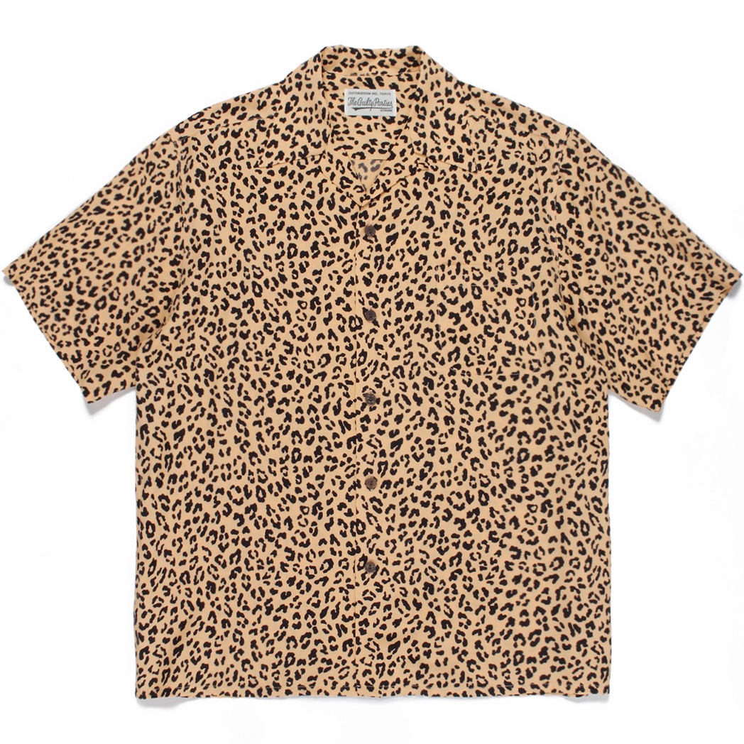 WACKO MARIA/LEOPARD HAWAIIAN SHIRT S/S（オレンジ）［レオパード ...