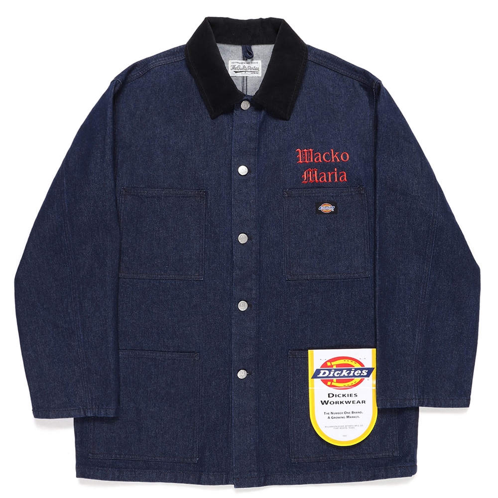 画像: WACKO MARIA/DICKIES / DENIM COVERALL（インディゴ）［デニムカバーオール-22春夏］