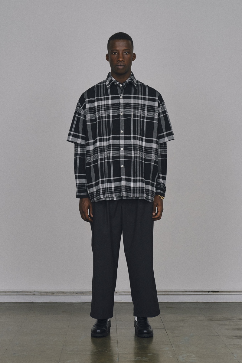 画像: COOTIE PRODUCTIONS/Madras Check L/S Shirt（ブラック）［マドラスチェックシャツ-22春夏］