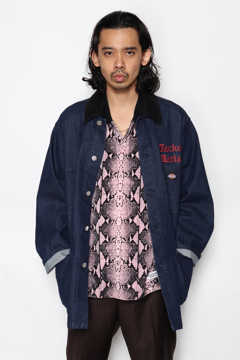 画像: WACKO MARIA/DICKIES / DENIM COVERALL（インディゴ）［デニムカバーオール-22春夏］