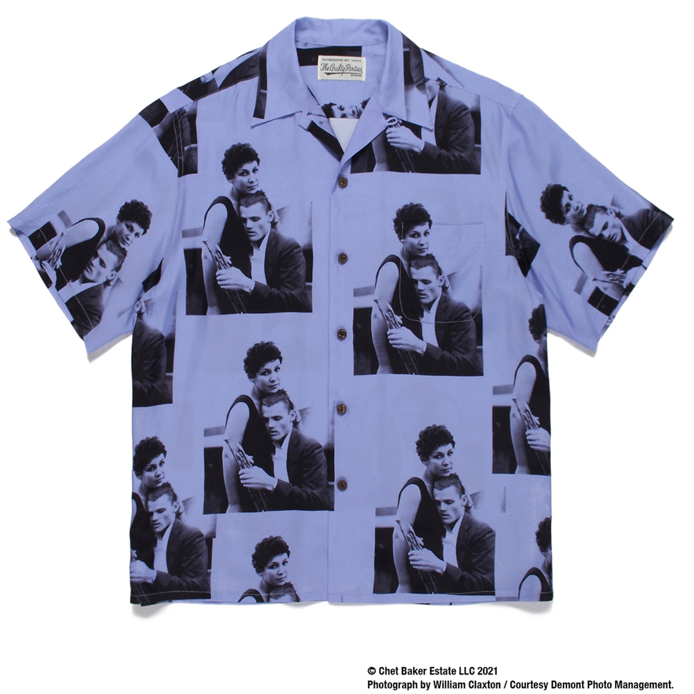 画像: WACKO MARIA/CHET BAKER / HAWAIIAN SHIRT S/S（パープル）［ハワイアンシャツ-22春夏］