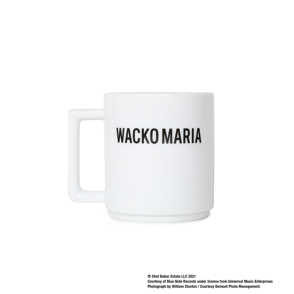WACKO MARIA/CHET BAKER / MUG（ホワイト）［マグカップ-22春夏］ - JONAS