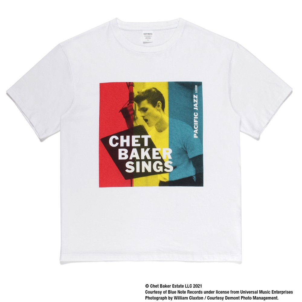 WACKO MARIA/CHET BAKER / WASHED HEAVY WEIGHT T-SHIRT（TYPE-1