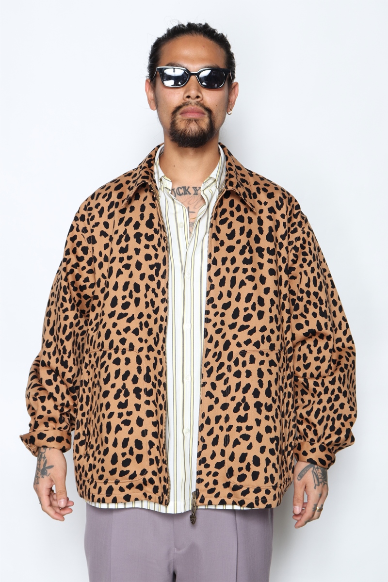 WACKO MARIA/MCGREGOR / LEOPARD DRIZZLER JACKET（ベージュ