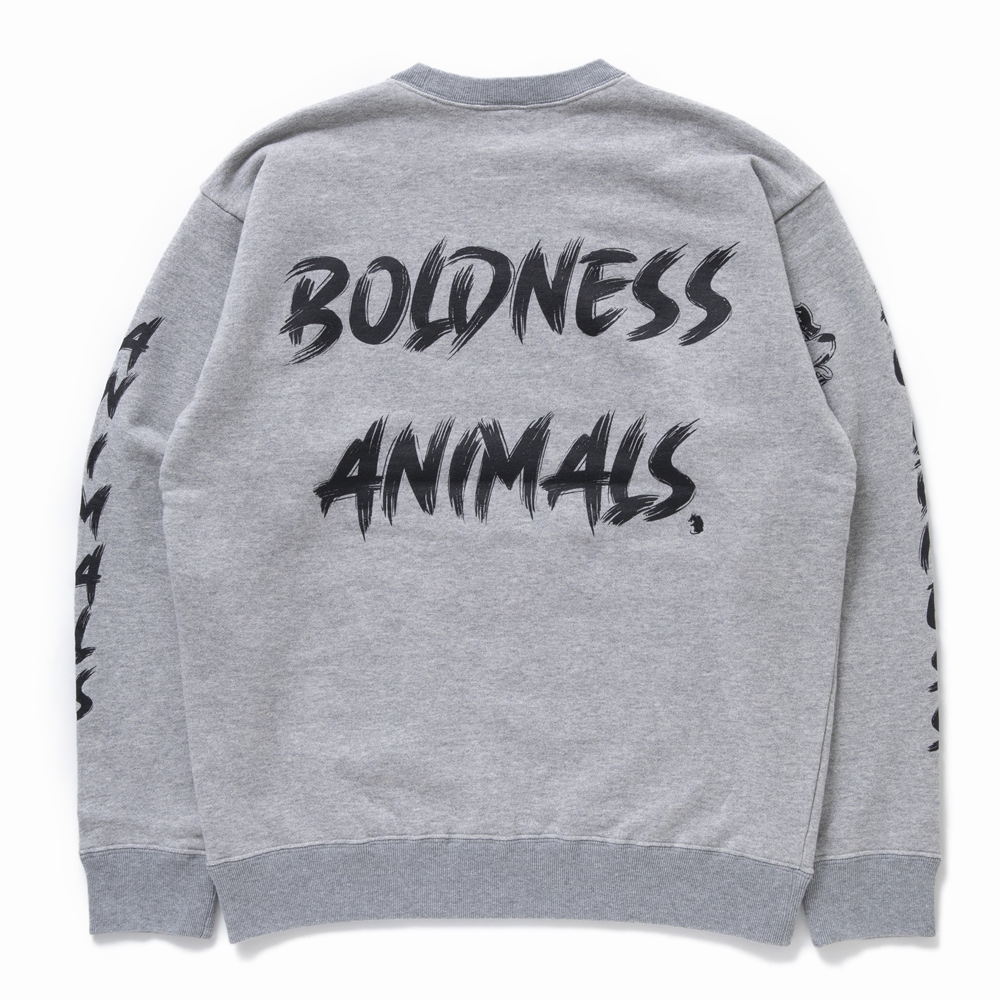 画像: RATS/ANIMALS CREW NECK SWEAT（グレー） 【30%OFF】［クルーネックスウェット-22春夏］