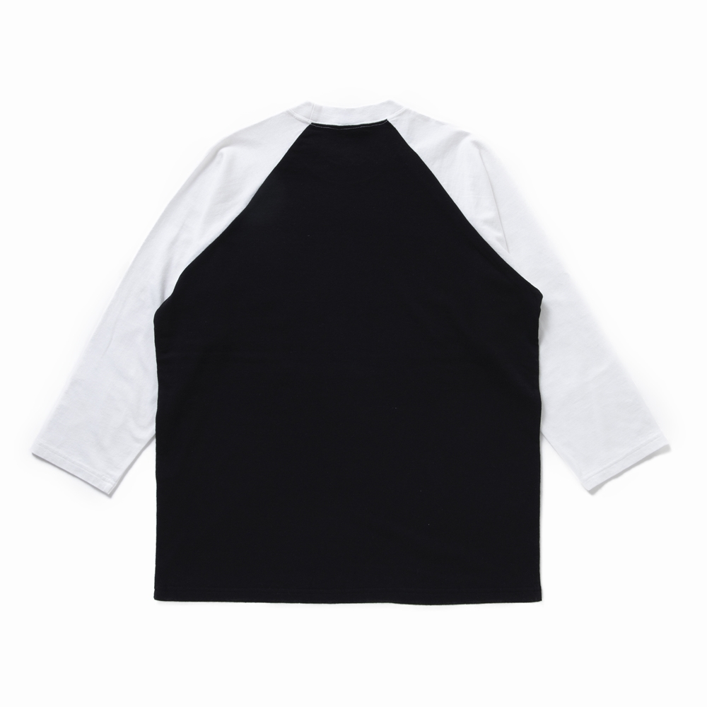 画像: RATS/RAGLAN SLEEVE TEE（ブラック）［ラグラン7分袖T-22春夏］