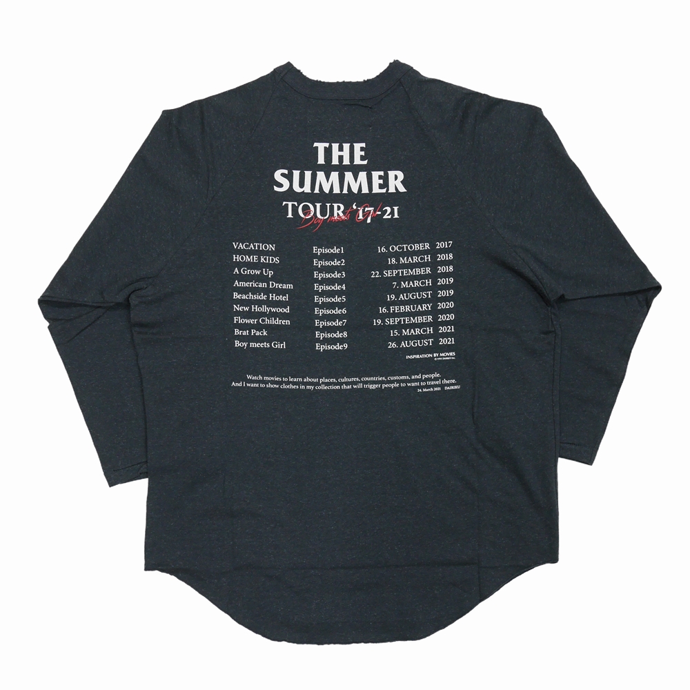 画像: DAIRIKU/"The Summer Tour" Raglan Tee（ブラック）［ラグラン7分袖T-22春夏］