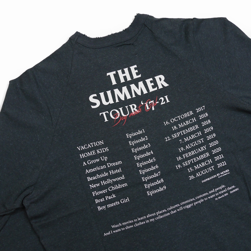 画像: DAIRIKU/"The Summer Tour" Raglan Tee（ブラック）［ラグラン7分袖T-22春夏］