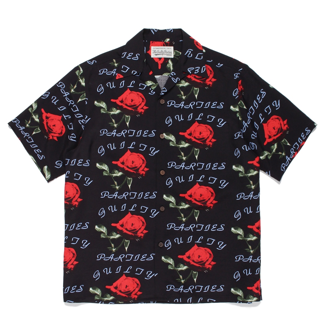 WACKO MARIA/HAWAIIAN SHIRT S/S（ブラック）［ハワイアンシャツ-22春 ...