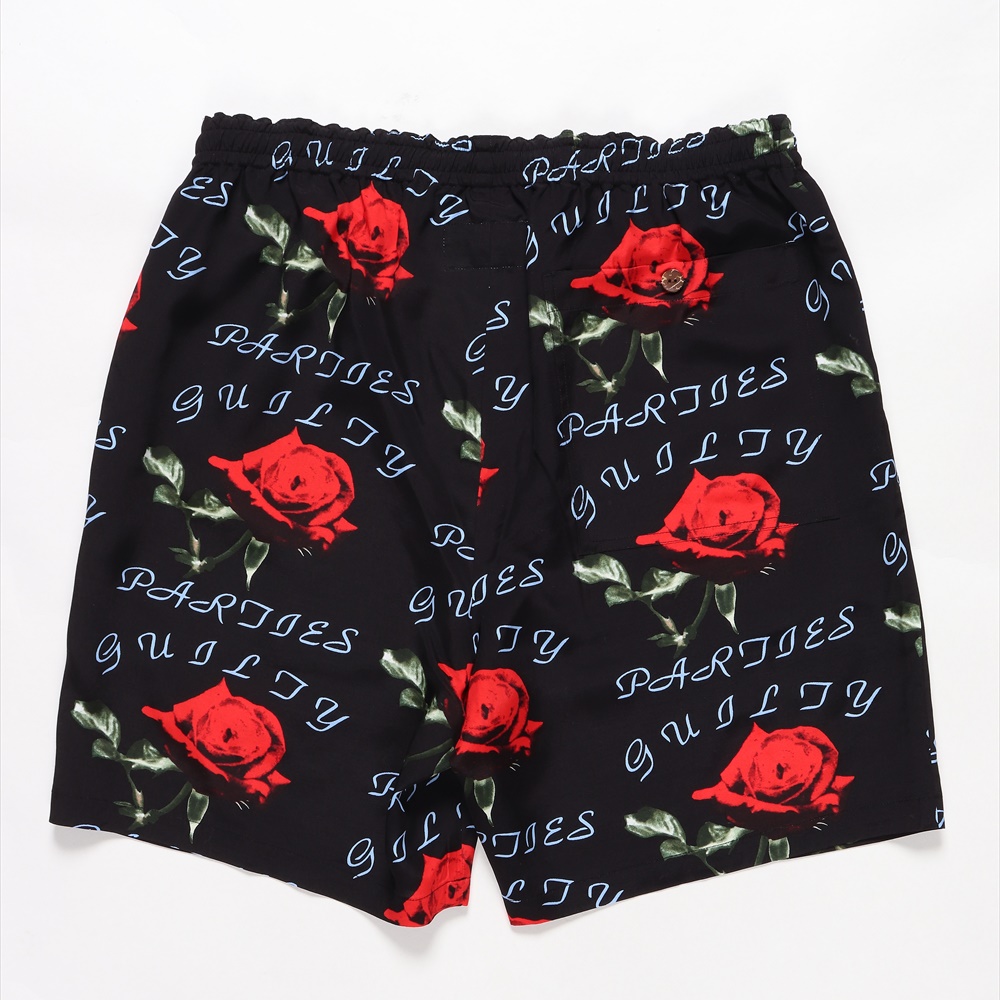 WACKO MARIA/HAWAIIAN SHORTS（ブラック）［ハワイアンショーツ-22春夏