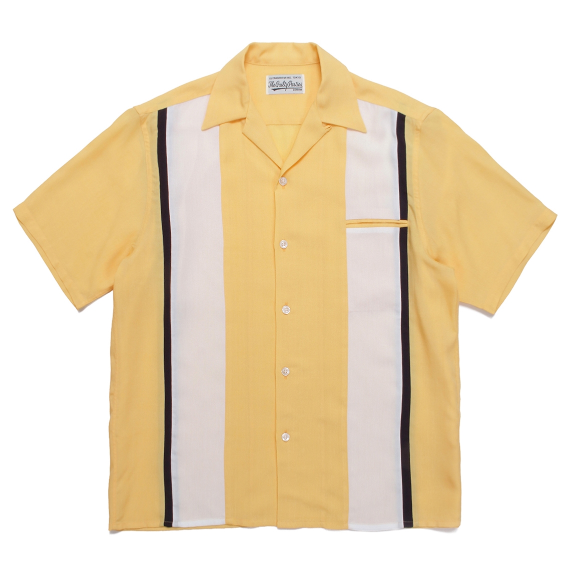 WACKO MARIA THREE-TONE 50'S SHIRT YELLOW