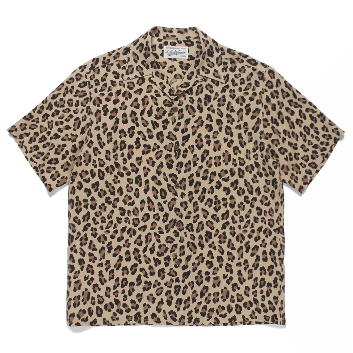 WACKO MARIA/LEOPARD HAWAIIAN SHIRT S/S（ベージュ）［レオパード ...